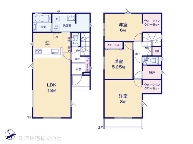 G00389344 埼玉県熊谷市本石２丁目 新築一戸建て 2199万円【間取図】