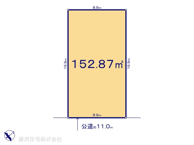 G00389649 神奈川県川崎市麻生区上麻生２丁目 土地 8380万円【区画図】