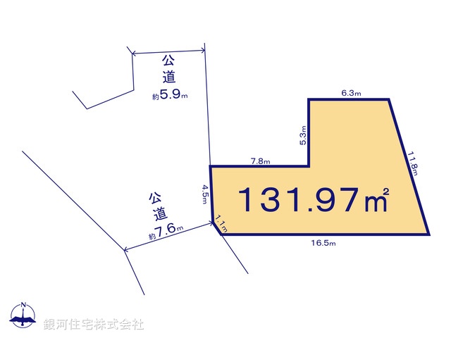 G00389658 千葉県千葉市中央区稲荷町１丁目 土地 3290万円【区画図】