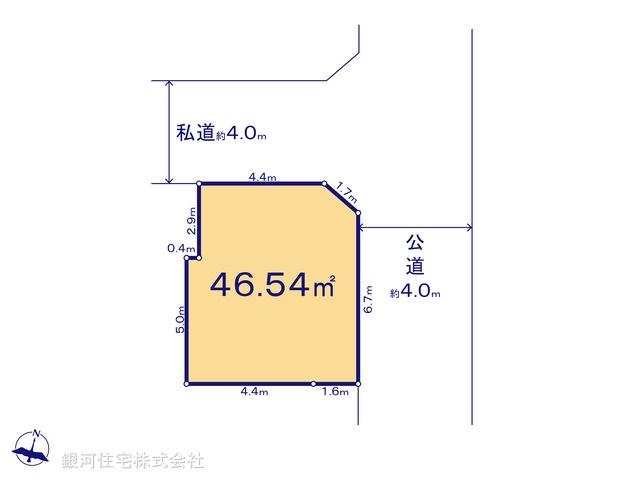 G00389743 埼玉県さいたま市南区四谷１丁目 土地 2590万円【区画図】