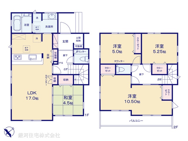 G00389747 埼玉県入間市久保稲荷４丁目 新築一戸建て 4198万円【間取図】