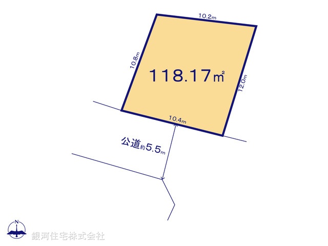G00389800 埼玉県久喜市葛梅 土地 1330万円【区画図】