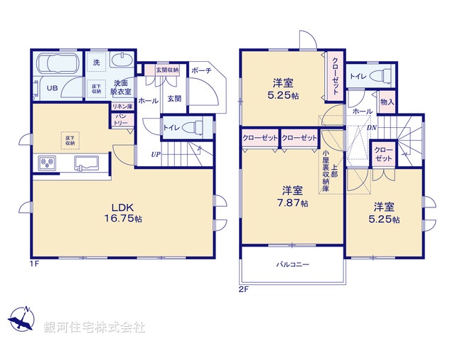 G00389833 神奈川県藤沢市石川１丁目 新築一戸建て 4250万円【間取図】