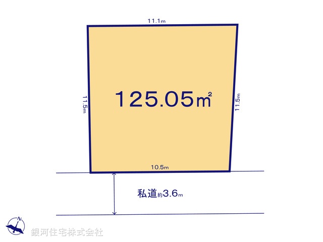 G00389882 千葉県船橋市田喜野井４丁目 土地 1500万円【区画図】