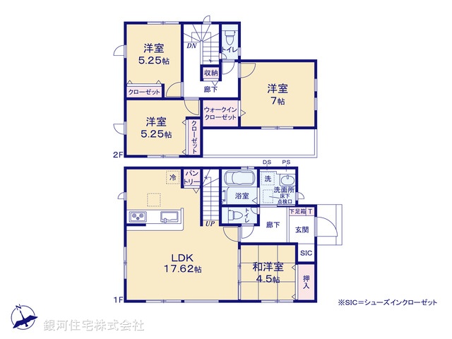 G00389913 千葉県千葉市緑区誉田町１丁目 新築一戸建て 3390万円【間取図】