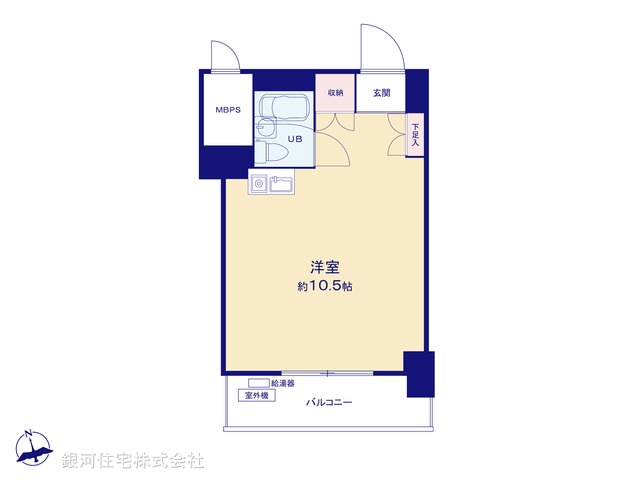 G00390088 東京都中央区新川１丁目 中古マンション 2180万円【間取図】