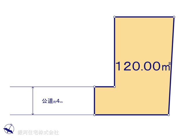 G00390140 埼玉県蓮田市大字黒浜 土地 2490万円【区画図】