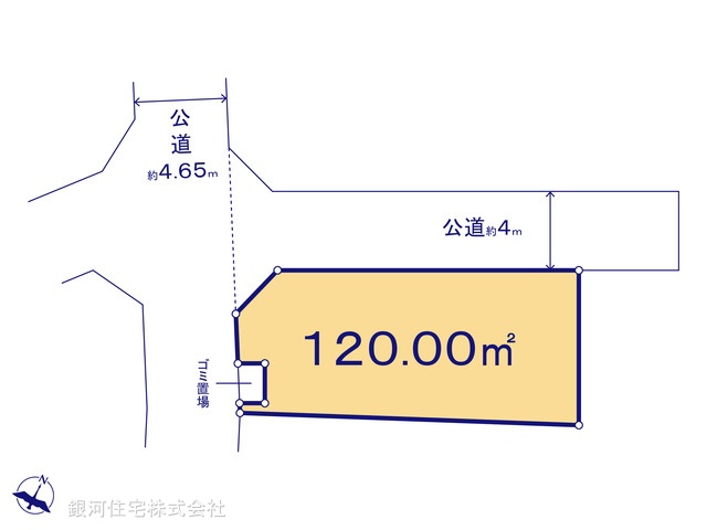 G00390141 埼玉県蓮田市大字黒浜 土地 2690万円【区画図】