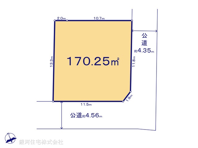 G00390314 神奈川県横浜市泉区和泉中央北６丁目 土地 4480万円【区画図】