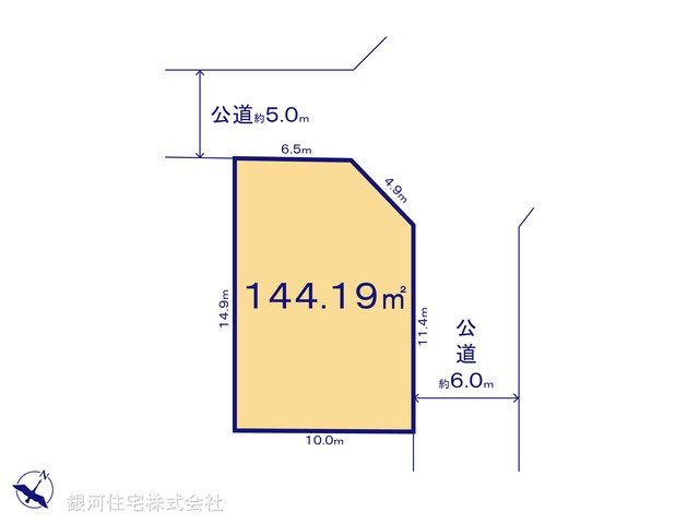 G00390330 東京都八王子市絹ヶ丘２丁目 土地 3398万円【区画図】