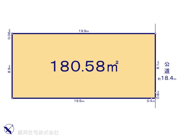G00390348 埼玉県久喜市菖蒲町三箇 土地 1980万円【区画図】
