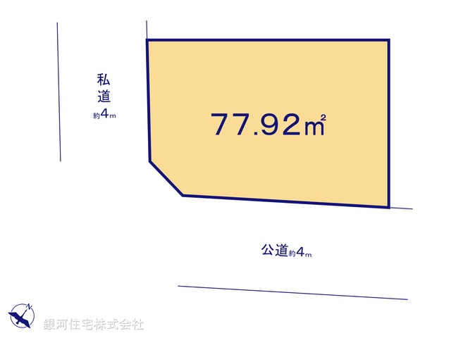 G00390433 埼玉県朝霞市根岸台４丁目 土地(建築条件付土地) 3230万円【区画図】