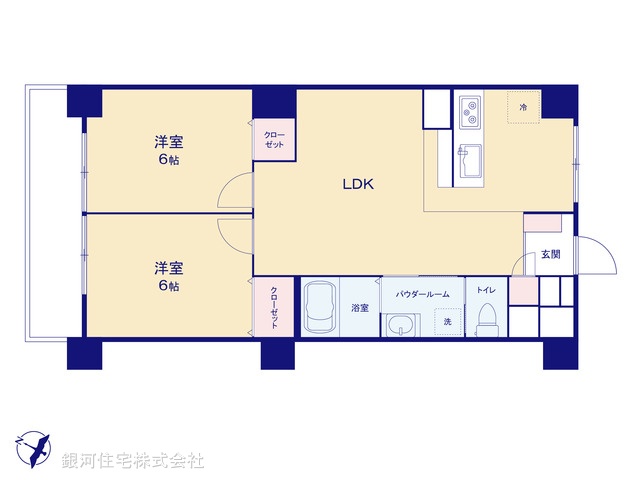 G00390447 神奈川県横浜市港北区師岡町 中古マンション 3790万円【間取図】