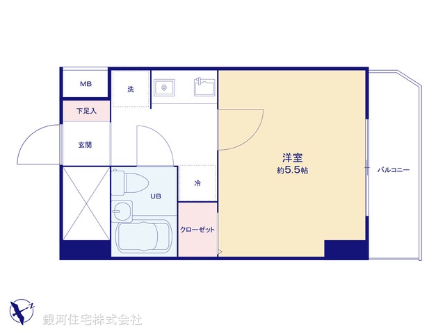 G00390531 東京都港区三田５丁目 中古マンション 2680万円【間取図】