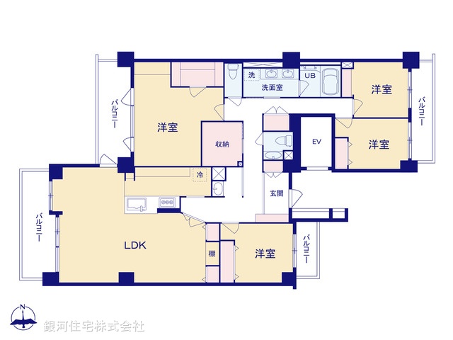 G00390665 東京都世田谷区南烏山２丁目 中古マンション 1億7800万円【間取図】