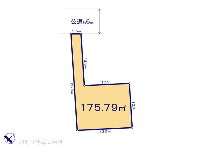 G00390711 埼玉県上尾市浅間台４丁目 土地 2670万円【区画図】