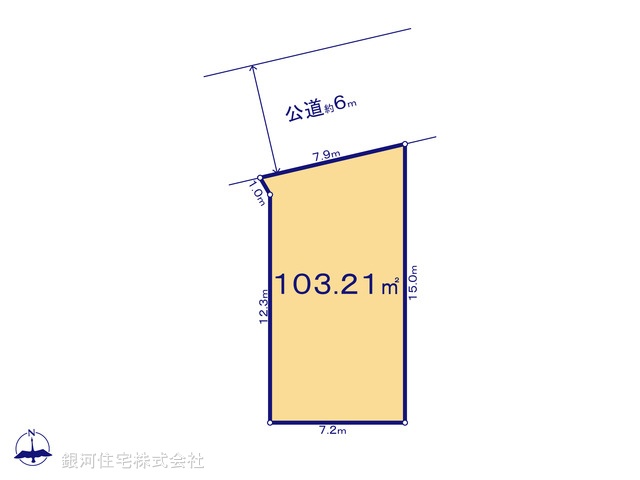 G00390750 千葉県八千代市八千代台西１０丁目 土地 3390万円【区画図】