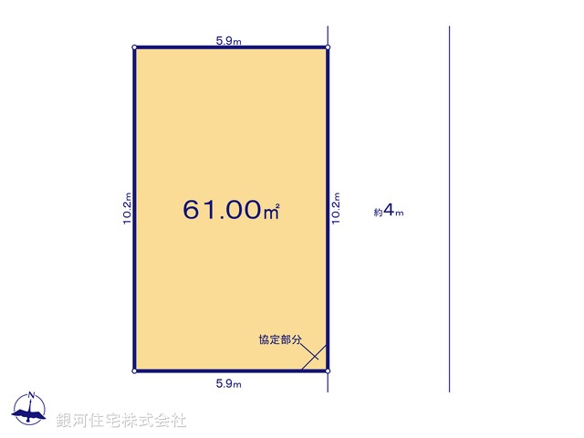 G00391150 埼玉県さいたま市浦和区本太４丁目 土地 4300万円【区画図】