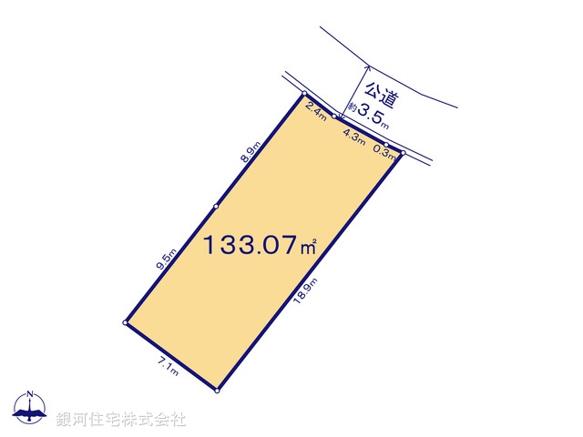 G00391225 神奈川県藤沢市本鵠沼２丁目 土地(建築条件付土地) 7130万円【区画図】