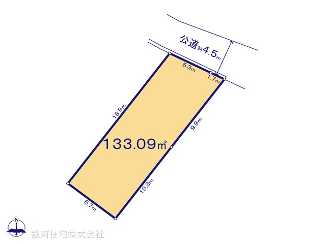 G00391226 神奈川県藤沢市本鵠沼２丁目 土地(建築条件付土地) 7230万円【区画図】
