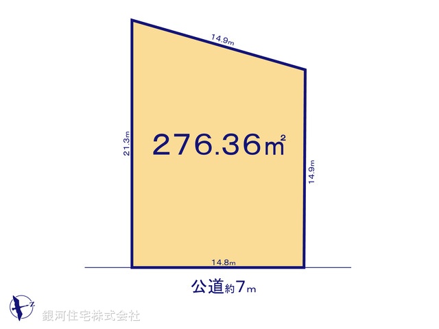 G00391291 神奈川県鎌倉市城廻 土地 2680万円【区画図】