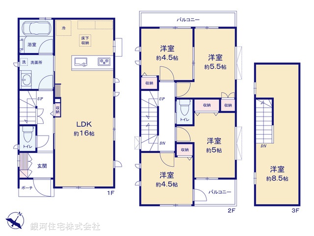 G00391411 千葉県野田市中根 新築一戸建て 3650万円【間取図】