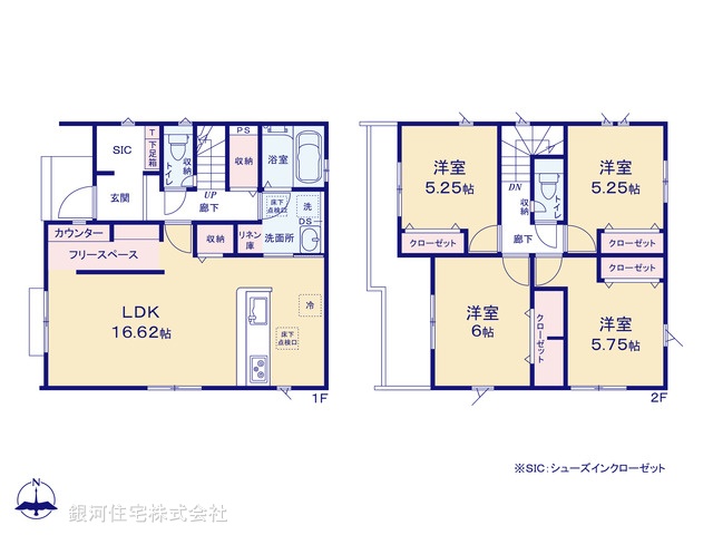 G00391562 埼玉県川越市今成２丁目 新築一戸建て 3898万円【間取図】