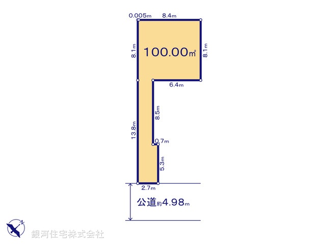 G00391625 千葉県浦安市海楽１丁目 土地 5390万円【区画図】