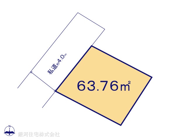 G00391886 東京都練馬区北町５丁目 土地(建築条件付土地) 4336万円【区画図】