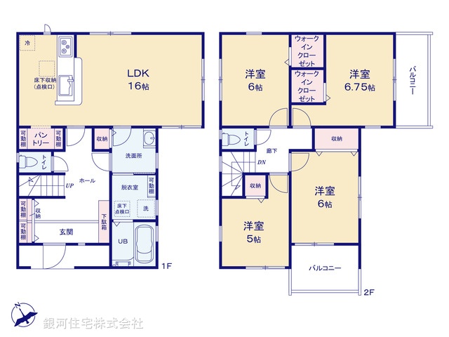 G00391990 千葉県船橋市前原東６丁目 新築一戸建て 5390万円【間取図】