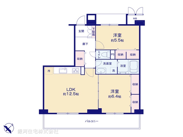 G00392088 東京都板橋区成増３丁目 中古マンション 6980万円【間取図】