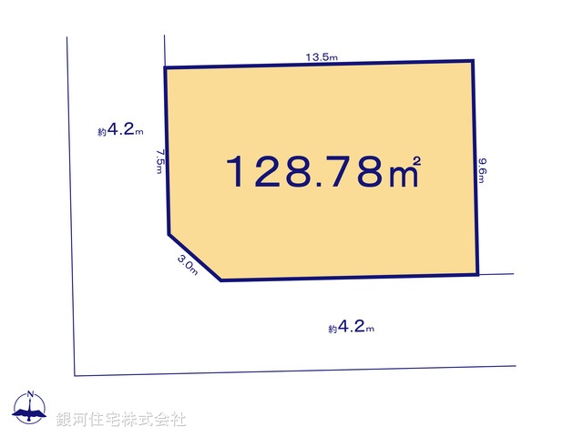G00392142 埼玉県川越市むさし野南 土地(建築条件付土地) 1980万円【区画図】
