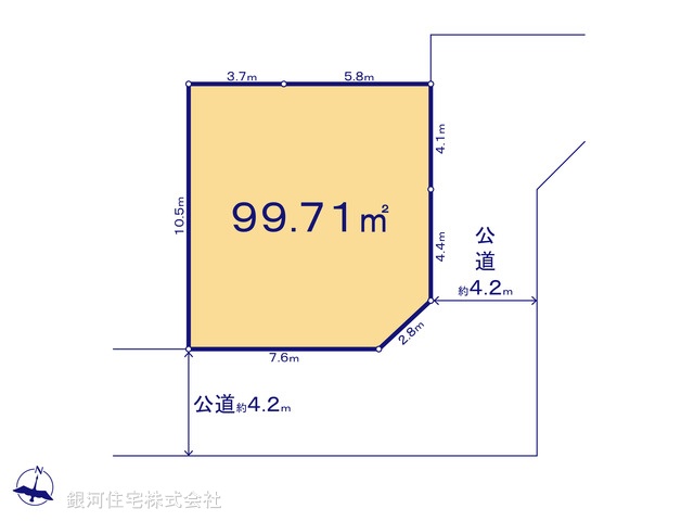 G00392198 埼玉県川越市大字寺尾 土地(建築条件付土地) 1830万円【区画図】