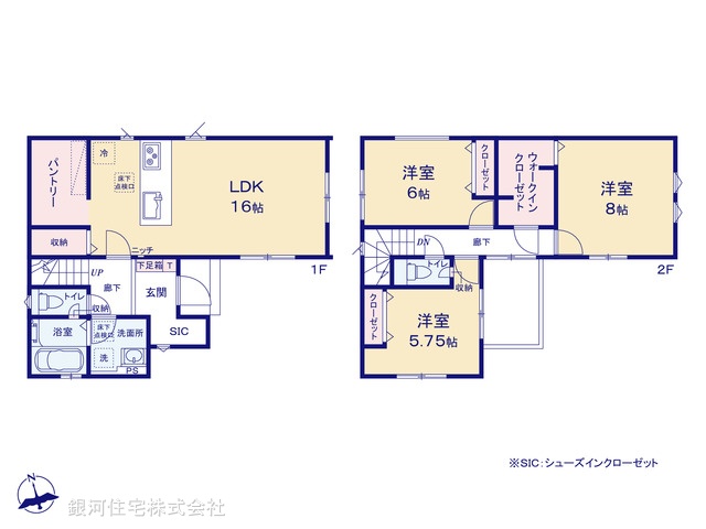 G00392213 埼玉県川越市新宿町３丁目 新築一戸建て 5590万円【間取図】