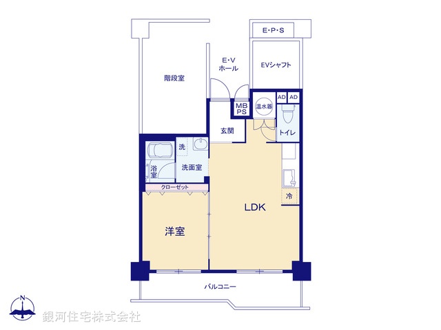 G00392311 東京都北区赤羽西６丁目 中古マンション 2480万円【間取図】