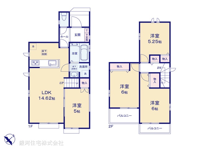 G00392453 埼玉県川越市大字小ヶ谷 新築一戸建て 2990万円【間取図】