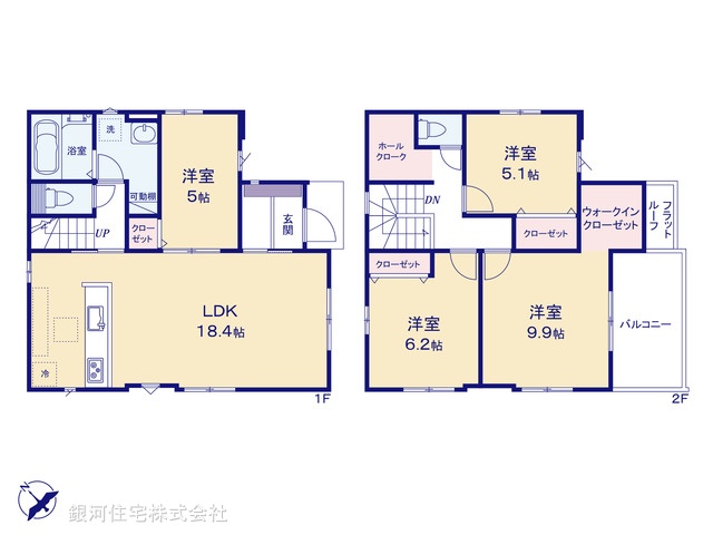G00392455 埼玉県北葛飾郡松伏町大字松伏 新築一戸建て 3699万円【間取図】