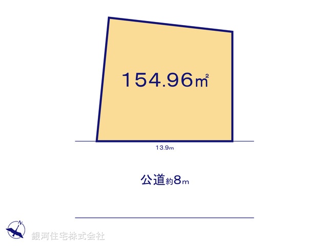 G00392480 東京都福生市本町 土地 5800万円【区画図】