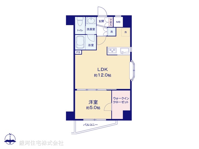 G00392489 東京都大田区北千束３丁目 中古マンション 6490万円【間取図】