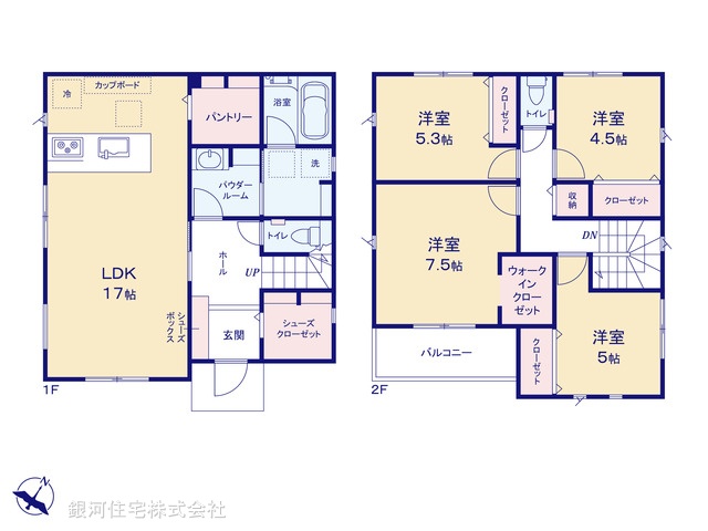 G00392520 神奈川県茅ヶ崎市芹沢 新築一戸建て 4180万円【間取図】