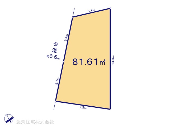 G00392527 東京都八王子市小比企町 土地 980万円【区画図】