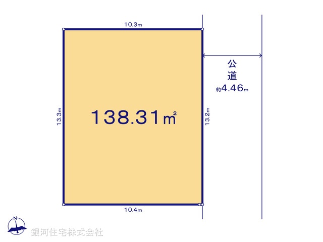 G00392539 千葉県船橋市芝山５丁目 土地 3400万円【区画図】