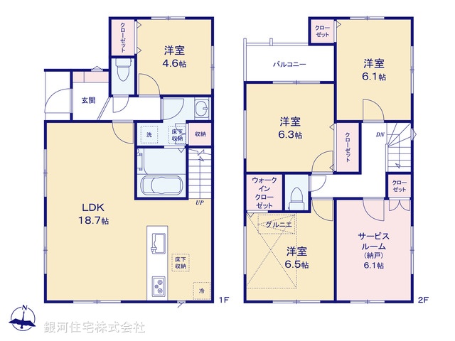 G00392573 埼玉県川口市西青木４丁目 新築一戸建て 6780万円【間取図】