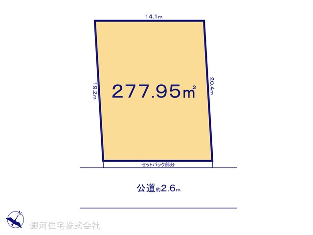 G00392625 千葉県千葉市中央区登戸４丁目 土地 1億800万円【区画図】