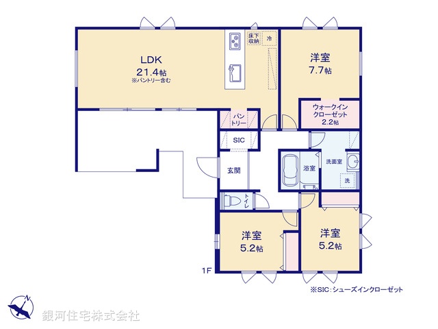 G00392663 千葉県船橋市高野台２丁目 新築一戸建て 5280万円【間取図】