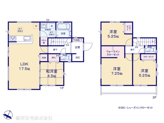 G00392667 千葉県成田市郷部 新築一戸建て 3799万円【間取図】