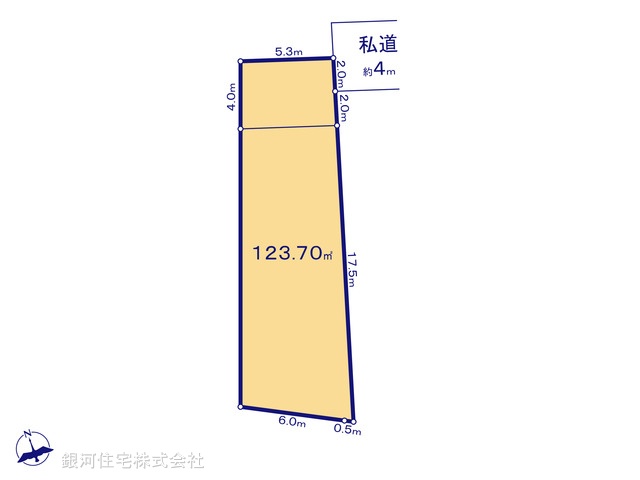 G00392675 千葉県市川市菅野１丁目 土地 5020万円【区画図】