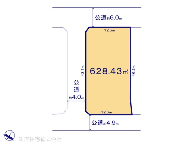 G00392780 千葉県千葉市稲毛区黒砂台２丁目 土地 3億4000万円【区画図】