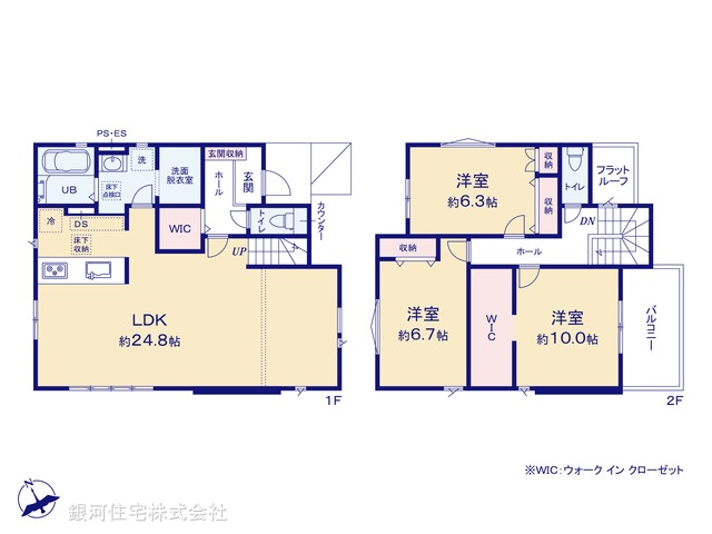 G00392805 千葉県八千代市勝田台南２丁目 新築一戸建て 4999万円【間取図】
