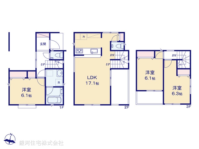 G00392812 東京都小平市たかの台 新築一戸建て 4480万円【間取図】